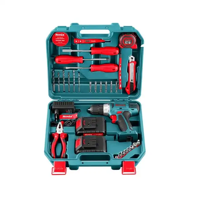 rs-8014 کیت دریل شارژی 14 ولت 33 پارچه رونیکس مدل RS-8014